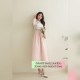 2021 Premium Gorgeous Women Ladies Wear Korean Clothes Hanbok Dress Casual Soft Texture One Piece New Design
