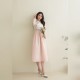2021 Premium Gorgeous Women Ladies Wear Korean Clothes Hanbok Dress Casual Soft Texture One Piece New Design