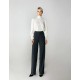 High Fashion Nora Trousers for Women Minimalist Style Elegant ODM Service Flat Front Shirt Clothes