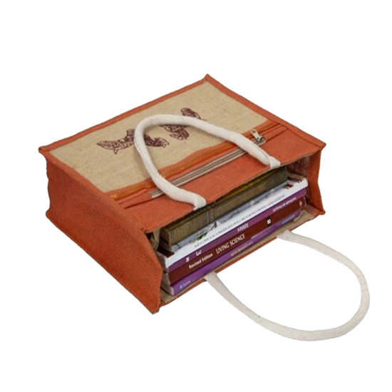 Indian Promotional Eco Friendly Jute Tote Bag with Weaved Padded Handle Manufactured in India with Affordable Price Price