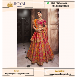 Buy New Beautiful Wedding Season Bridal Lehenga Choli With Heavy Embroidered Work