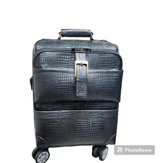 Hot Selling Travelling Trolly Bag With Handle Easy Movable Extra Large Storage Travelling Trolley Bag Genuine Leather Big Bag