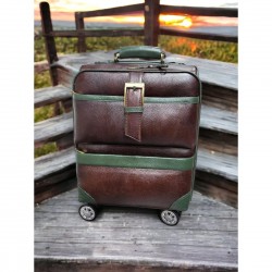 Genuine Good Quality Leather Bag Trending All Seasons Uses Travelling Bag Leather Original Good Quality Trolley Bag Easy Moving