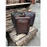 Nice Quality Genuine Leather Trolley Bag Fashion Travelling Handbag with Movable Trolley Ready Stock Natural Finished