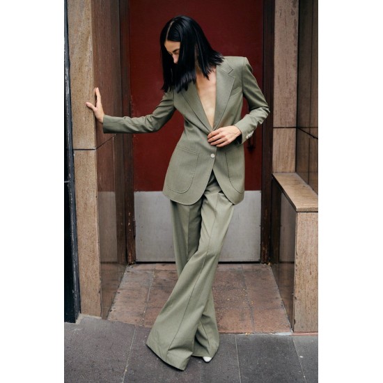 Euphony Women's Elegant Summer Clothes High Fashion Mid Waist Shirt Trousers Breathable Minimalist Style Best Quality ODM Supply