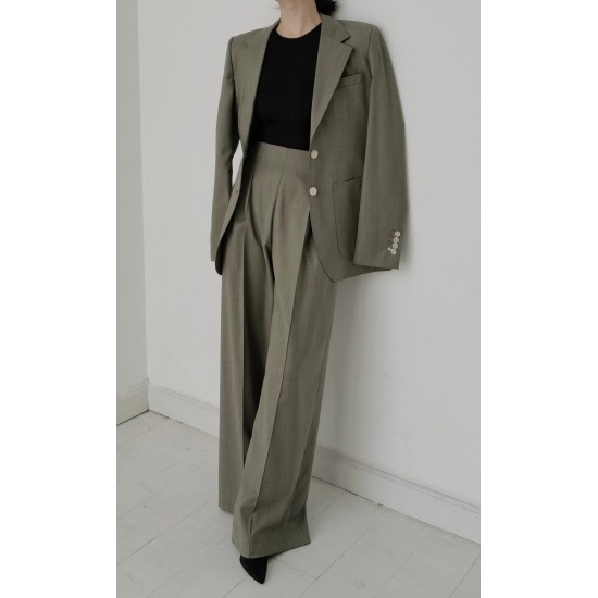 Euphony Women's Elegant Summer Clothes High Fashion Mid Waist Shirt Trousers Breathable Minimalist Style Best Quality ODM Supply