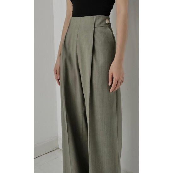 Euphony Women's Elegant Summer Clothes High Fashion Mid Waist Shirt Trousers Breathable Minimalist Style Best Quality ODM Supply