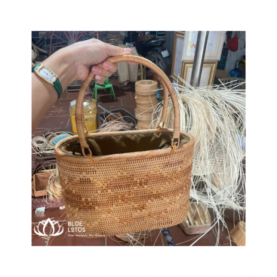Handwoven Rattan Bag Hot Best Price From Viet Nam the Price Best Selling Product Hot Now From Blue Lotus Farm Viet Nam
