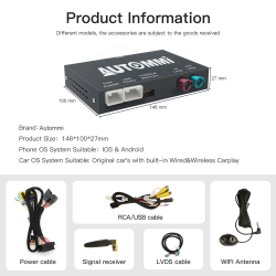 Wireless Apple CarPlay Multimedia Video Interface Android Auto for BMW F30 F10 NBT / CIC F01 F02 F15 F20 F35 F31 F32