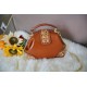 Genuine Leather Carved Flower Western Crossbody Purse Handmade Bags Dumpling Bag Body Bag for Women