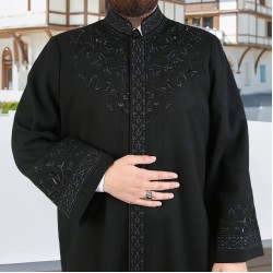 Lux Winter Imam Robe, Punto Jubbah, Muslin Long Kurta, Muslim Clothes, Cube / Islamic Mens Wear