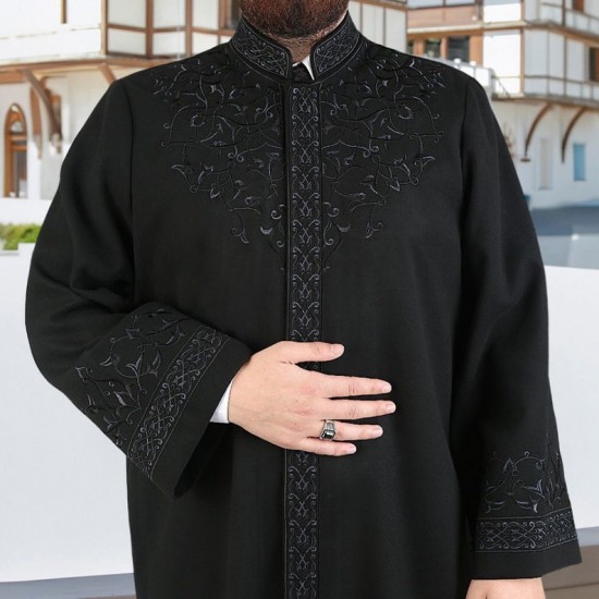Lux Winter Imam Robe, Punto Jubbah, Muslin Long Kurta, Muslim Clothes, Cube / Islamic Mens Wear