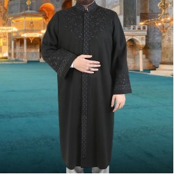 Lux Winter Imam Robe, Punto Jubbah, Muslin Long Kurta, Muslim Clothes, Cube / Islamic Mens Wear