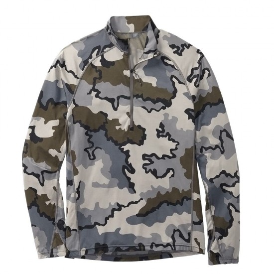 KUIUU Hunting Quarter-zip Camouflage, Breathable Base Layer Men's Hunting Custom Camouflage Baselayer/Kuiuu Hunting Clothes