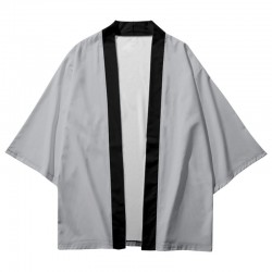 Traditional Solid Color Patchwork Japanese Kimono Cosplay Samurai Thermal Women Men Streetwear Cardigan Beach Asian Clothes