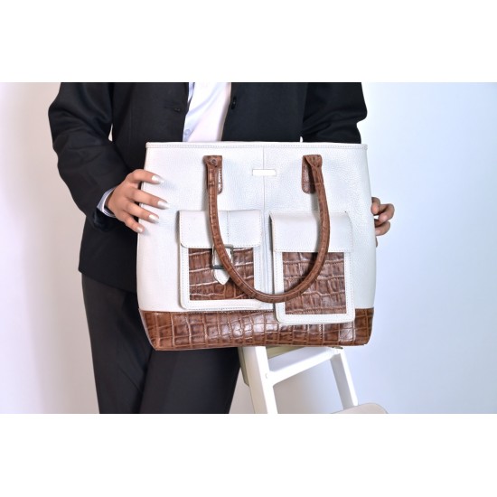 Croc Elegance Tote Bag for Ladies