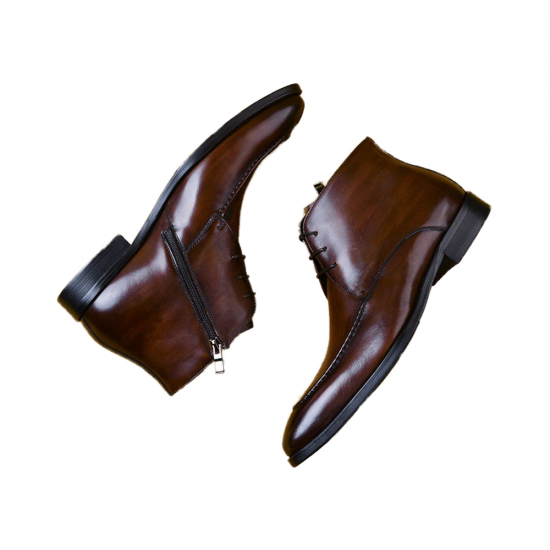 Blake Wholesale Men's Custom Leather Chelsea Boots Handmade Lace-Up Winter Ankle Boot for Autumn Summer Parties & Office Use