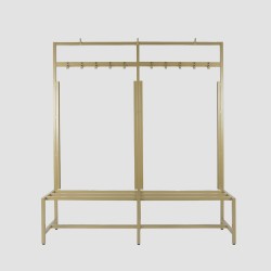 Functional Integrated Shoe and Clothes Rack Stackable Shoe Changing Chair for Bathroom Front Door Coat Rack