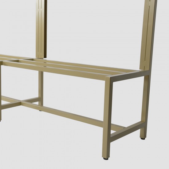 Functional Integrated Shoe and Clothes Rack Stackable Shoe Changing Chair for Bathroom Front Door Coat Rack