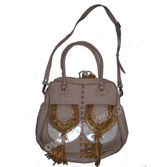 Handmade Leather Banjara Bag with Long Suede Fringe Bohemian Shoulder Bag for Everyday or Festival Use