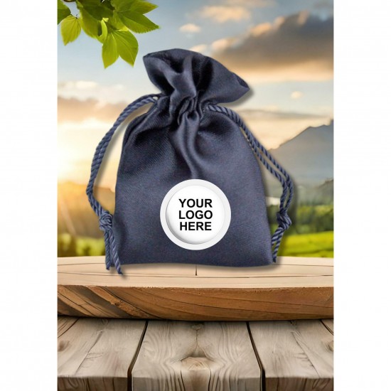 Wholesale Custom Logo Black Pouch Perfume Storage Drawstring Bag Packaging Jewelry Bag With Logo Printing