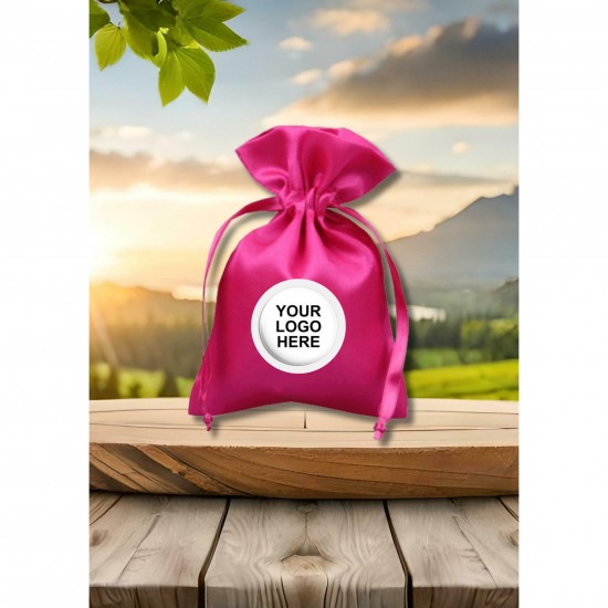 Wholesale Custom Logo Black Pouch Perfume Storage Drawstring Bag Packaging Jewelry Bag With Logo Printing