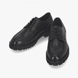 Men's Cowhide Chunky Derby Dress Shoes 3.5cm (LCMD20U513)