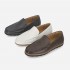 Men's Two-Tone Cowhide Loafers 2cm Walking Style Shoes (LCMC78U513)