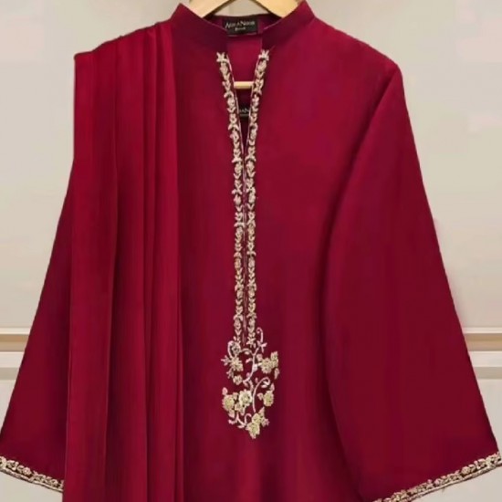 2025@Women's Indian/Pakistani Beautiful Kurta, Salwar & Dupatta Dress with Embellished Dabka, Stone, Resham, Pearls, Zari work