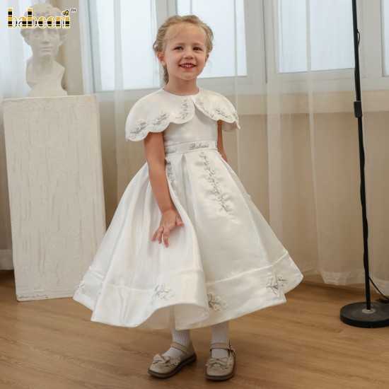 Royal Blossom Organza Dress ODM OEM Baby Smocked Dress Wholesale Manufacturer - FC004