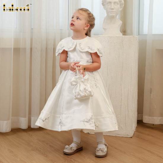 Royal Blossom Organza Dress ODM OEM Baby Smocked Dress Wholesale Manufacturer - FC004