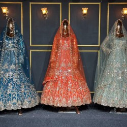 New Design Gown Lehenga Choli with Full Heavy Hand Work and Sparkling Jarkan Stones Perfect for Bridal Occasions