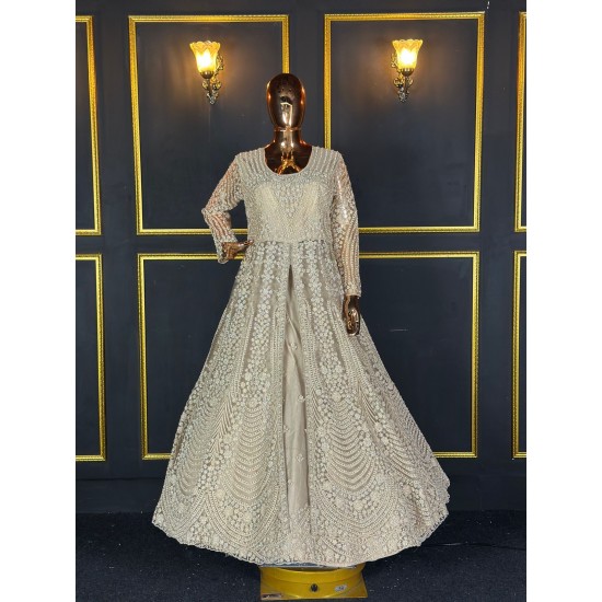 Designer Net Lehenga Choli with LX Front Cut Heavy Dori Work and Full Jarkan Stone Embroidery Available in 5 Colors