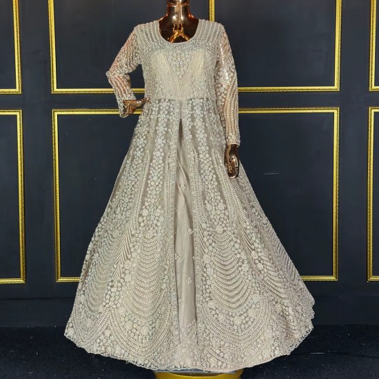 New Net Lehenga Choli with LX Front Cut Dori Heavy Work Full Jarkan Stone Detailing and Bridal Finish in 5 Elegant Colors