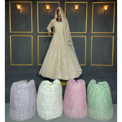 New Net Lehenga Choli with LX Front Cut Dori Heavy Work Full Jarkan Stone Detailing and Bridal Finish in 5 Elegant Colors