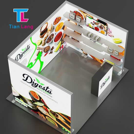 Exhibition Booth Portable Light Box  Trade Show Display Light Box Booth Advertising Light Box