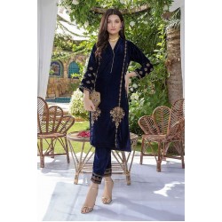 Stylish Kurta with Side Embroidery Crystal Glass Beads Lace for Party-Wear Featuring Natural Waistline and Sequined Daka Work