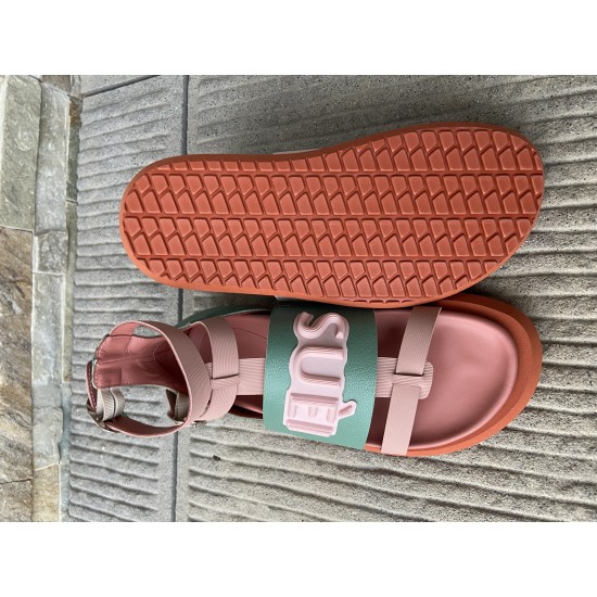 Top Quality Made in Italy Leather Two Tones Light Pink and Tiffany Color Comfortable Flat Shoes Fashion Sandals