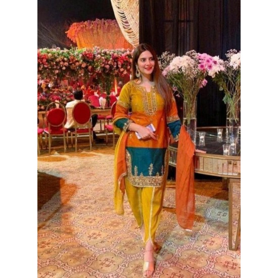 LATEST & BEAUTIFUL INDIAN & PAKISTANI EMBROIDERY on KURTA, DHOTI--SALWAR DRESS for Party-wear-dress  for Party/ Wedding =2023