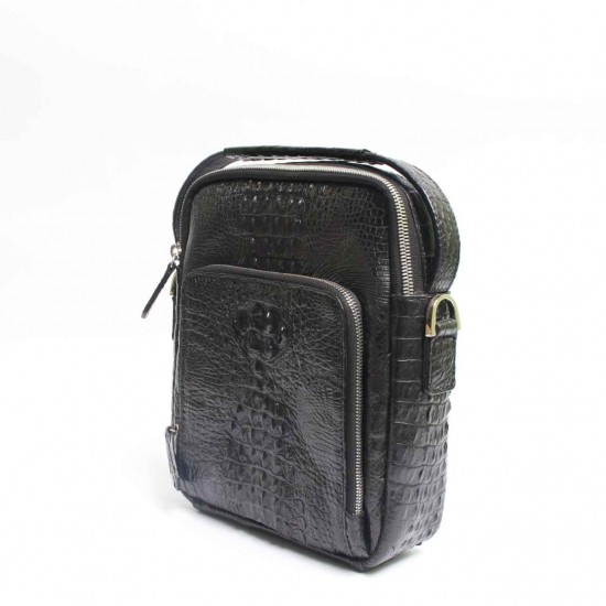 Factory Direct Sale Genuine Alligator Leather Men Casual Messenger Bags Fashion Sling Crossbody Men's Bag Shoulder Bags