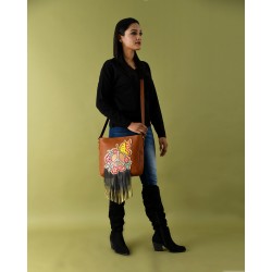 Stylish Fashion Cross Body Shoulder Bag 100% Real Genuine Top Grain Leather Made by Non Leather Shoulder Bags Exporters