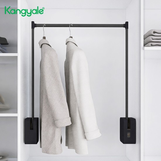 Kangyale Wardrobe Cabinet Organizer Pull Down Clothes Hanger Rack Stand Lifting Hanger Electric Wardrobe Lifter