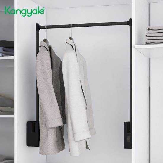 Kangyale Wardrobe Cabinet Organizer Pull Down Clothes Hanger Rack Stand Lifting Hanger Electric Wardrobe Lifter