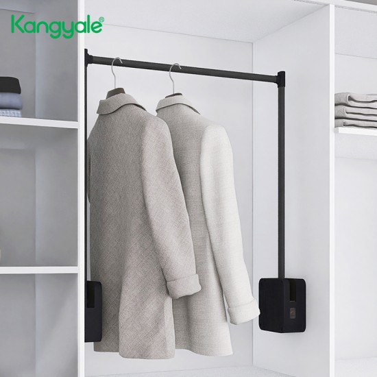 Kangyale Wardrobe Cabinet Organizer Pull Down Clothes Hanger Rack Stand Lifting Hanger Electric Wardrobe Lifter