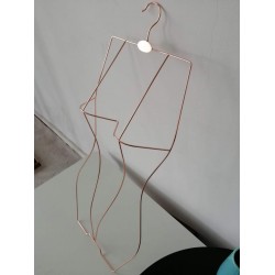 Rose Gold Silver Brand Custom Printing Metal Swimsuit Body Shape Full Body Lingerie Swimwear Hanger