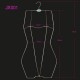Rose Gold Silver Brand Custom Printing Metal Swimsuit Body Shape Full Body Lingerie Swimwear Hanger