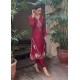 Beautiful Stylish Embroidery Work on Long Kurta & Pant Dress Indian/Pakistani Design for Party-Wear