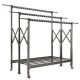 Wholesale Foldable Heavy Duty Metal Clothing Rack Trifold Floor Standing Design Living Room Clothe Drying Hanging Rack