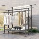 Wholesale Foldable Heavy Duty Metal Clothing Rack Trifold Floor Standing Design Living Room Clothe Drying Hanging Rack