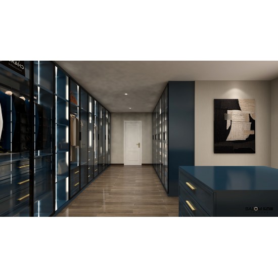 Whole House Free Sample Wardrobe Modern Closet Design Glass and Wood Dressing Room Wardrobe Closet Wardrobe Storage